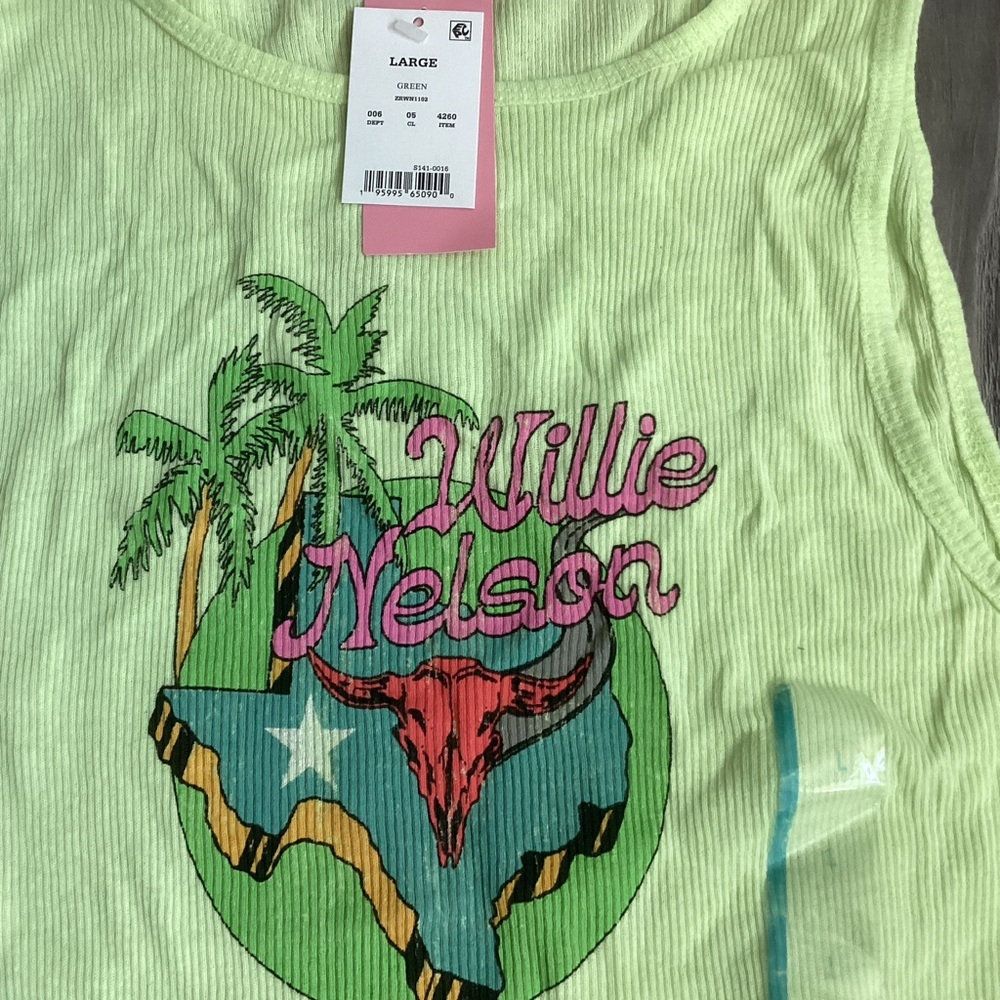 Willie Nelson Ribbed Tank - Picture 3 of 6